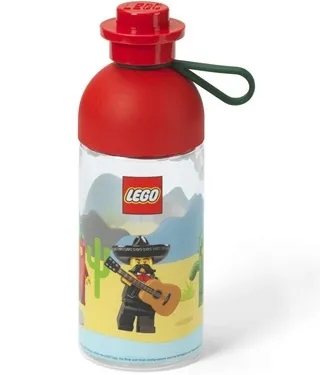 Drink Bottle Mexico, Red Top, Collectible Minifigures Pattern