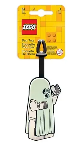 Bag / Luggage Tag, Silicone, Ghost - Glow in the Dark
