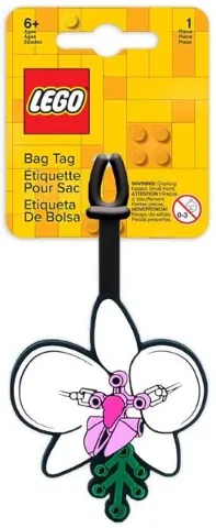 Bag / Luggage Tag, Silicone, Botanicals - Orchid