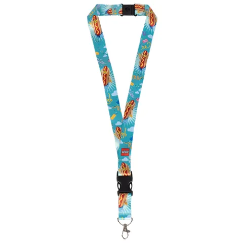 Lanyard with Hot Dog Guy Pattern