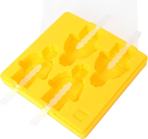 Ice Pop Tray (Freezer / Lollipop / Lolly / Pole / Popsicle / Stick), 4 Minifigure Molds