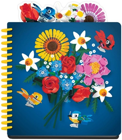 Notebook with Tabs, Botanicals
