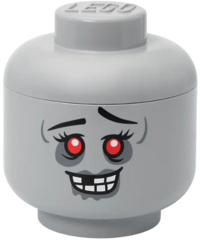 Minifigure Head Storage Container Large - Zombie