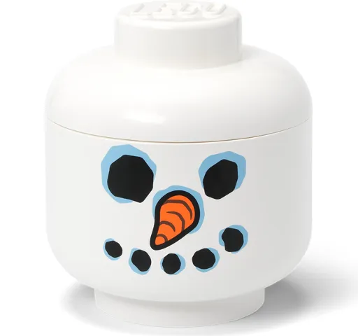 Minifigure Head Storage Container Large - Snowman