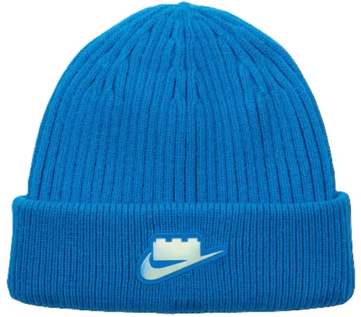 Hat, Knit Cap Beanie Nike Logo and 1 x 3 Brick - Children's
