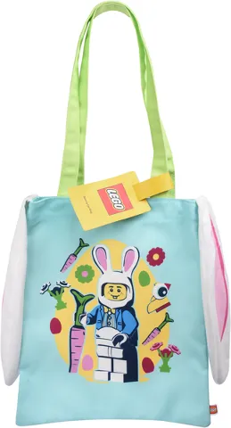 Tote Bag, Easter, with Bunny Ears, Bunny Suit Guy and Chicken Suit Guy Pattern