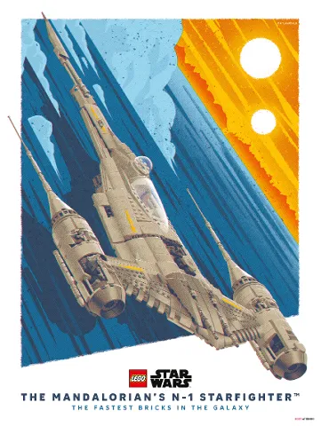 Star Wars Poster 2026, The Mandalorian's N-1 Starfighter