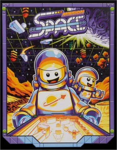 Arcade Pinball Machine 'Space Mission' Poster