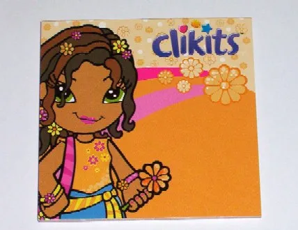 Memo Pad Clikits with Logo, Daisy Character, and Flowers Pattern