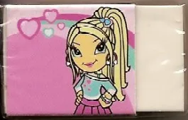 Eraser, Clikits White with Heart Character Image Sleeve