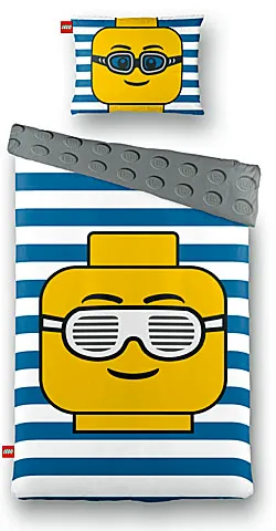 Bedding, Duvet Cover and Pillowcase (140 x 200 cm) - Minifigure Head