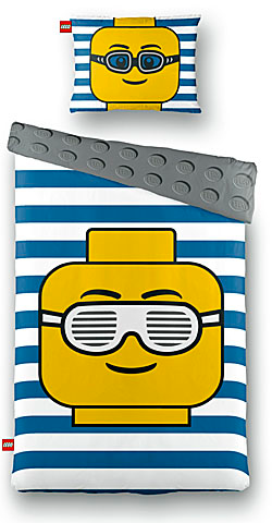 Bedding, Duvet Cover and Pillowcase (140 x 200 cm) - Minifigure Head
