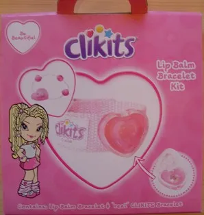 Lip Balm & Bracelet Set (12 ml/70g), Clikits - Heart