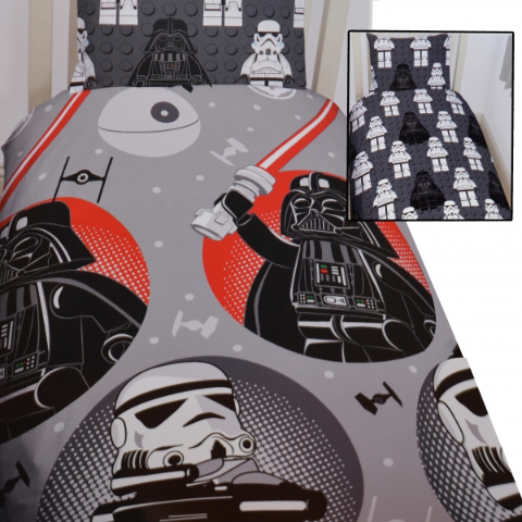 Bedding, Duvet Cover and Pillowcase (135 x 200cm) - Star Wars, Reversible