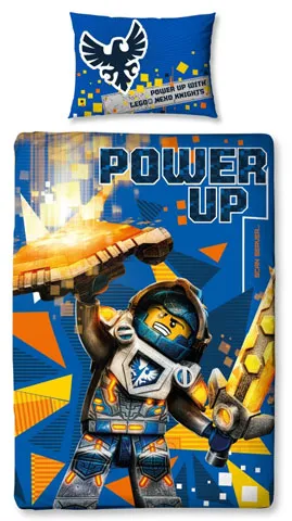 Bedding, Duvet Cover and Pillowcase (135 x 200 cm) - Nexo Knights Power Up