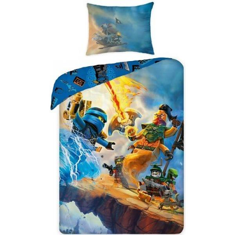 Bedding, Duvet Cover and Pillowcase (140 x 200 cm) - NINJAGO Lightning Battle