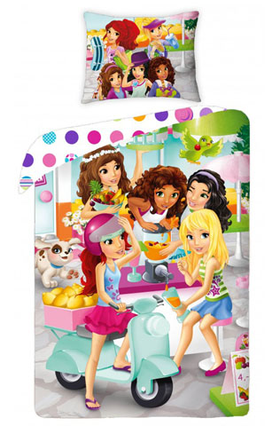 Bedding, Duvet Cover and Pillowcase (140 x 200 cm) - Friends Scooter