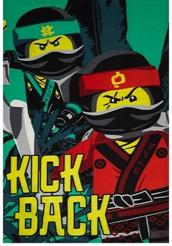 Bedding, Fleece Blanket Polyester (100 x 150 cm) - The LEGO NINJAGO Movie, Kick Back