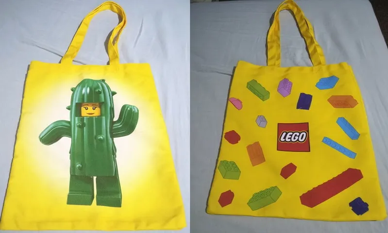 Tote Bag, Bricks and Cactus Girl Pattern