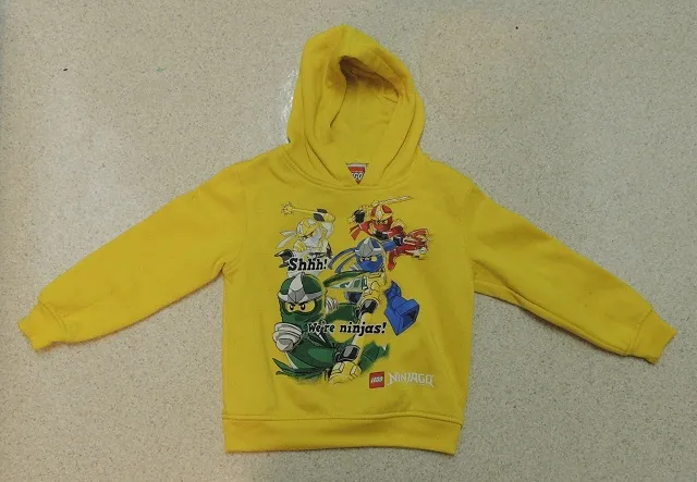 Sweatshirt, Hoodie Kids with 'Shhh! We're ninjas!' Pattern