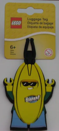 Bag / Luggage Tag, Silicone, Banana Guy