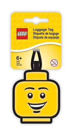 Bag / Luggage Tag, Silicone, LEGO Minifigure Head, Male