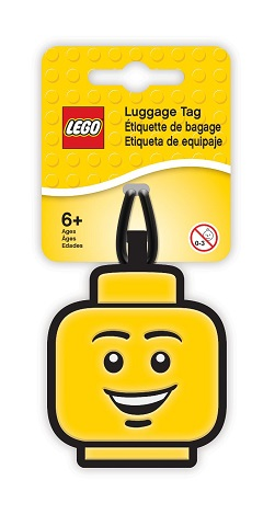 Bag / Luggage Tag, Silicone, LEGO Minifigure Head, Male