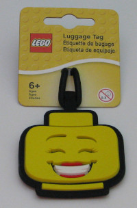 Bag / Luggage Tag, Silicone, LEGO Minifigure Head, Female