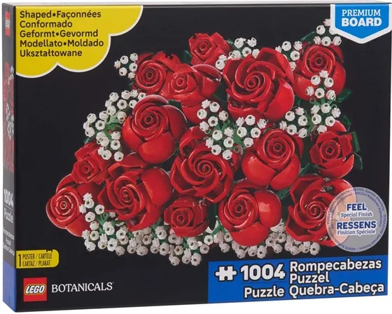 Botanicals Red Rose Bouquet Puzzle