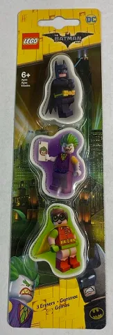 Eraser Set of 3 - The LEGO Batman Movie - Batman / The Joker / Robin