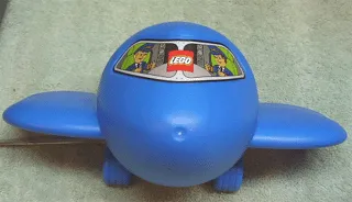 Duplo Storage Container Tube Lid - Airplane Nose Cone (5504)