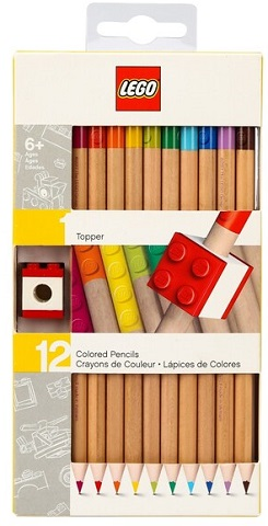 Pencil, 12 Pack Color Pencils with Brick Topper