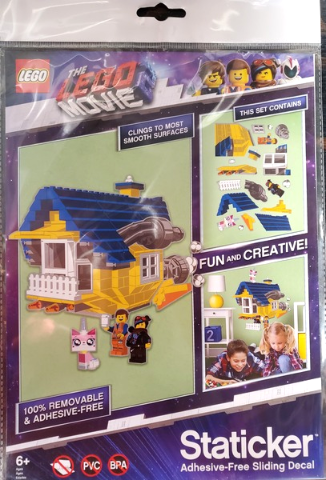 Sticker Sheet, The LEGO Movie 2 Wall Stickers (Staticker), Emmet's Dream House