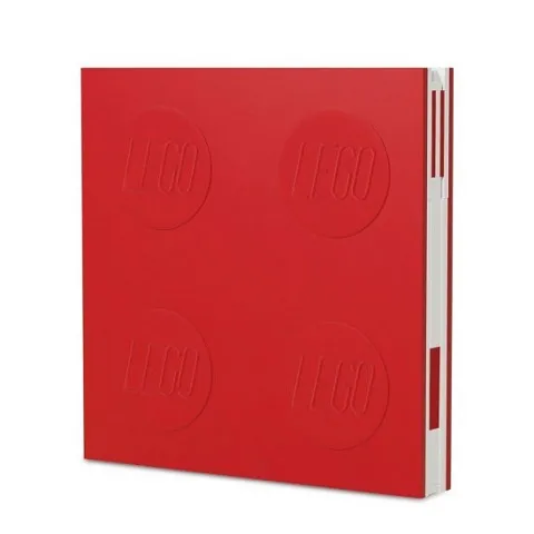 Notebook Locking with Gel Pen, Red (2.3cm Thickness)