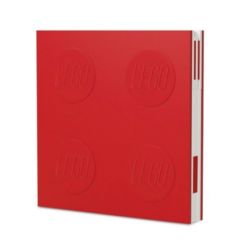 Notebook Locking with Gel Pen, Red (2.3cm Thickness)