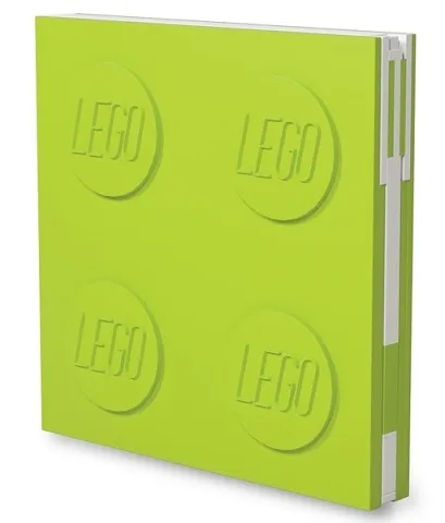 Notebook Locking with Gel Pen, Lime (2.3cm Thickness)