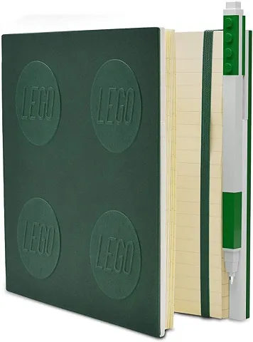 Notebook Locking with Gel Pen, Dark Green (2.3cm Thickness)