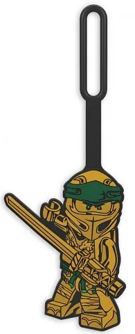 Bag / Luggage Tag, Silicone, NINJAGO Legacy Lloyd (Golden Ninja)