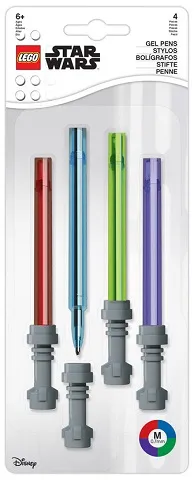 Pen Set, Star Wars, 4 Gel Pens (Lightsabers)
