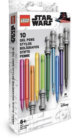 Pen Set, Star Wars, 10 Gel Pens (Lightsabers)