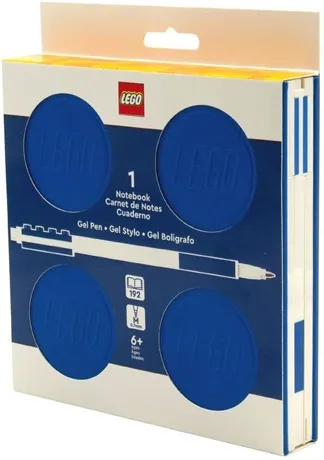 Notebook Locking with Gel Pen, Blue (2.7cm Thickness)