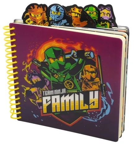Notebook with Tabs, NINJAGO - Team Ninja Family
