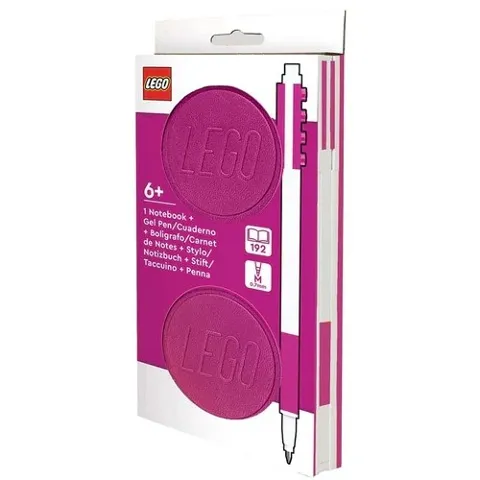 Notebook Locking with Gel Pen, Violet (2.7cm Thickness)
