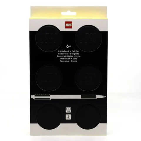 Notebook Locking with Gel Pen, Black (2.7cm Thickness)
