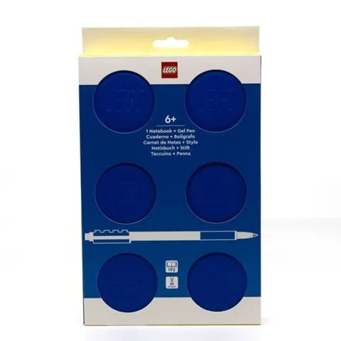 Notebook Locking with Gel Pen, Blue (2.7cm Thickness)