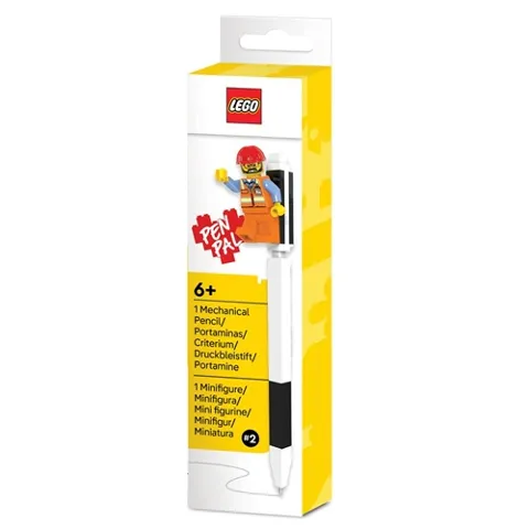 Pencil, Mechanical with Studs and Construction Worker Minifigure