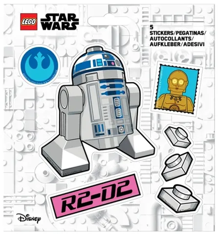 Sticker Sheet, Star Wars R2-D2 and 3-CPO
