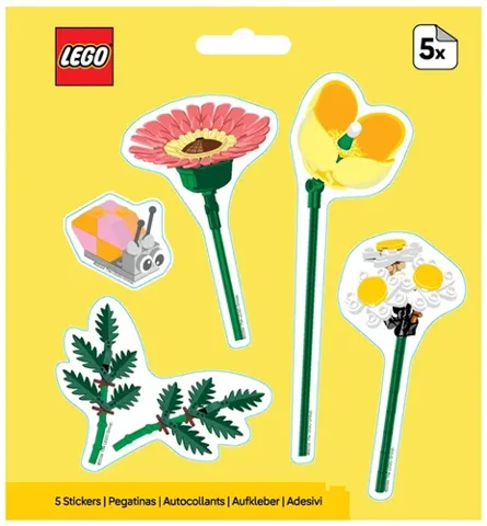 Sticker Sheet, Botanicals Flowers and Snail