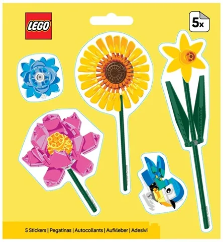 Sticker Sheet, Botanicals Flowers and Bird