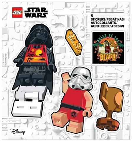Sticker Sheet, Star Wars Darth Vader and Stormtrooper Vacation